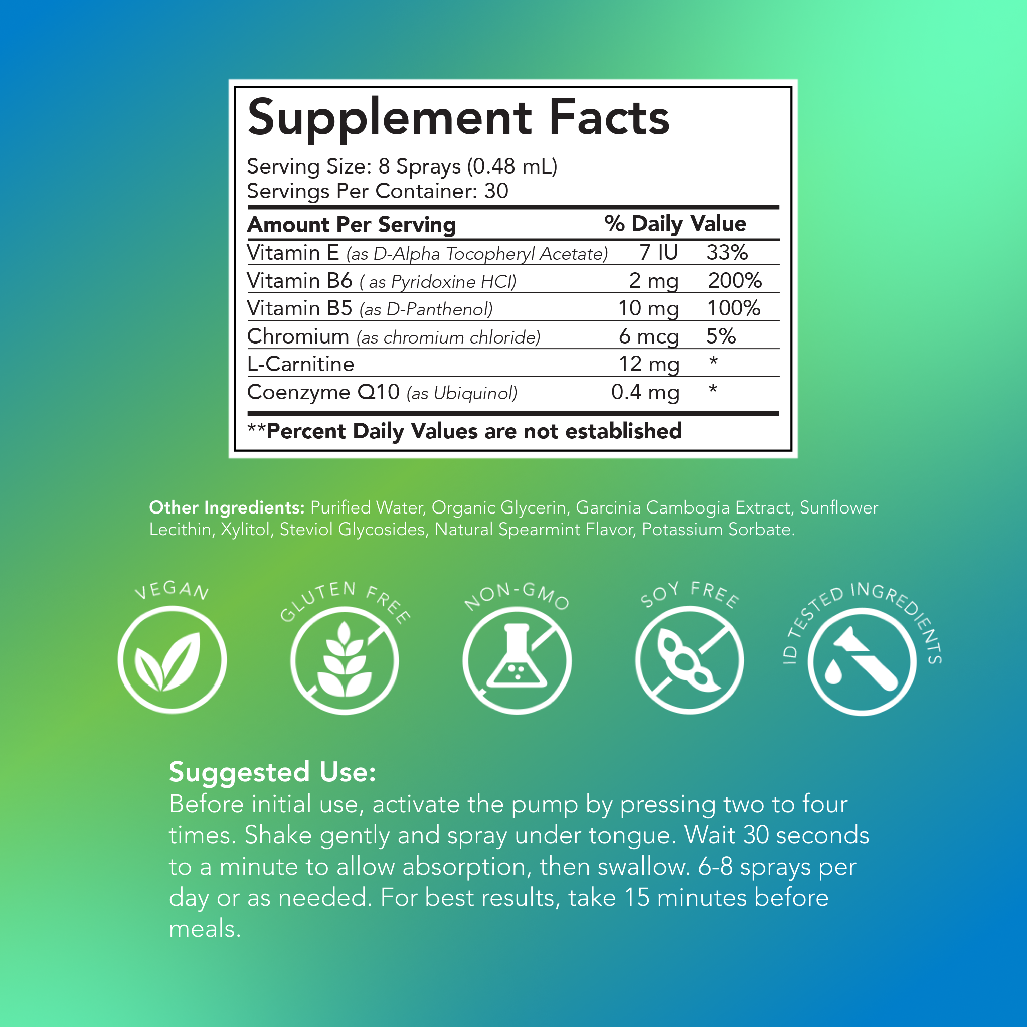 Q BOOST Metabolism Support Spray